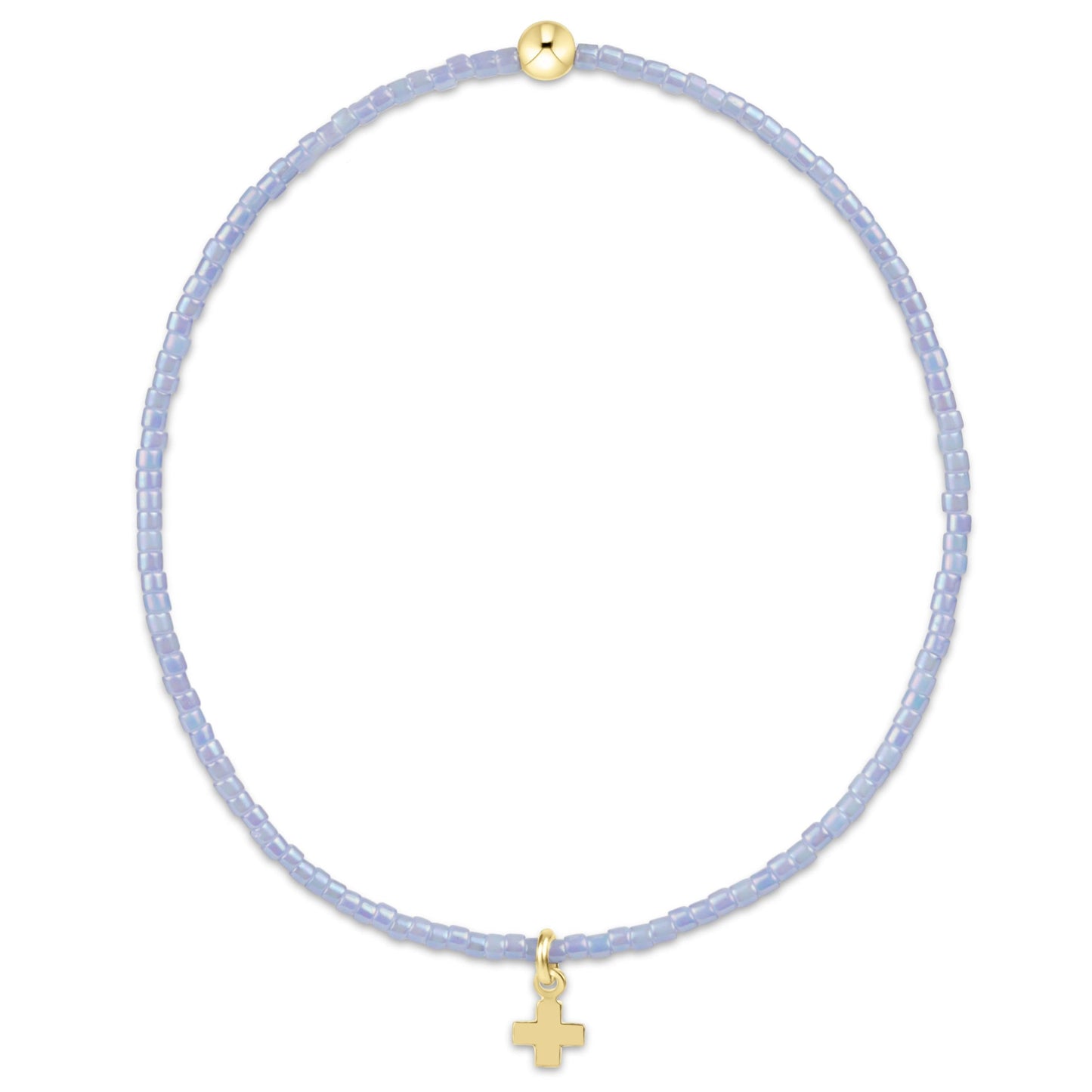 Hope Classic Ocean Mist Bracelet | Signature Cross Small Gold Charm