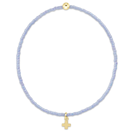 Hope Classic Ocean Mist Bracelet | Signature Cross Small Gold Charm