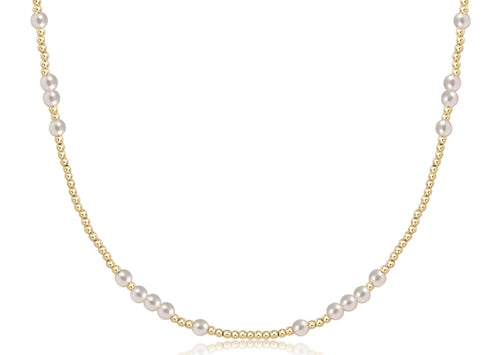 15" Choker Hope Unwritten - Pearl