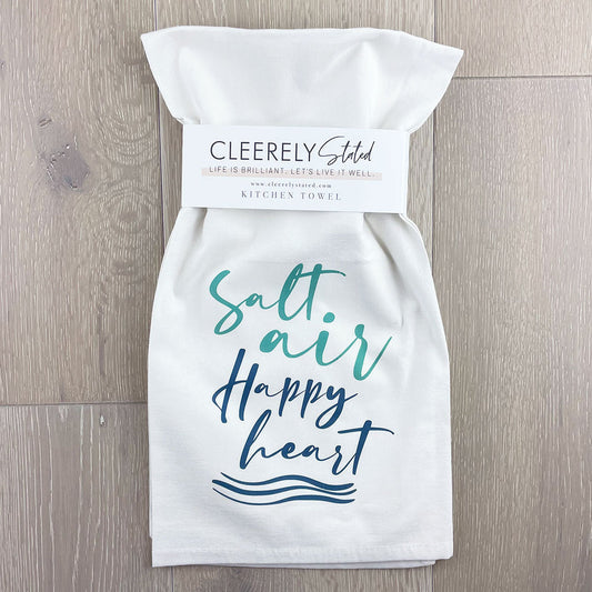 Salt Air, Happy Heart Kitchen Towel
