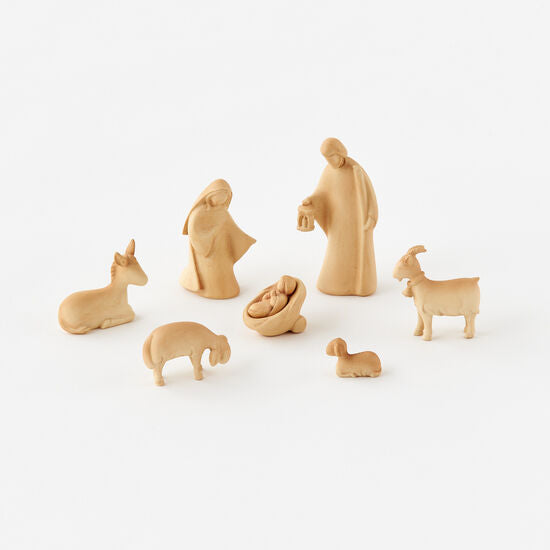 Faux Wood Nativity