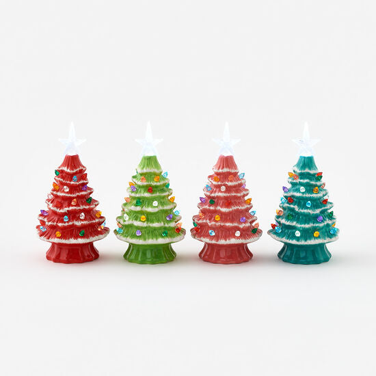 Lighted Christmas Tree w/Timer | Assorted Colors