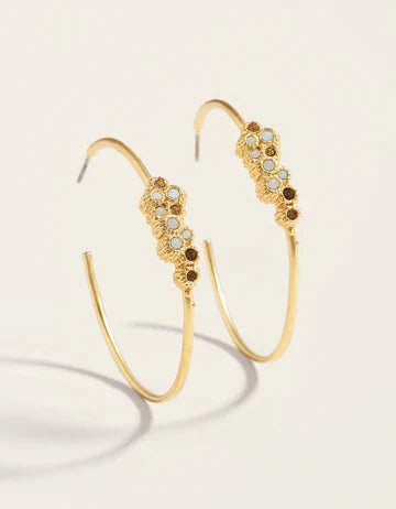Vesper Hoop Earrings Gold