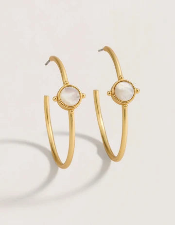 Barony Hoop Earrings Mother-of-Pearl
