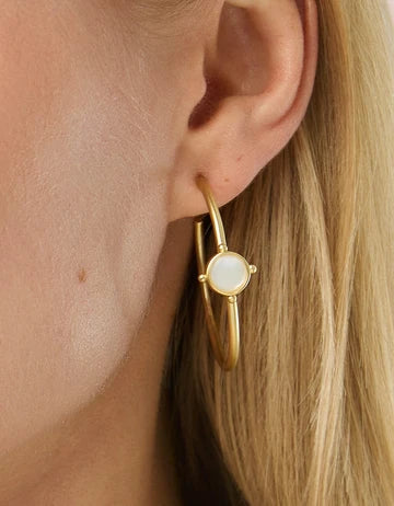 Barony Hoop Earrings Mother-of-Pearl