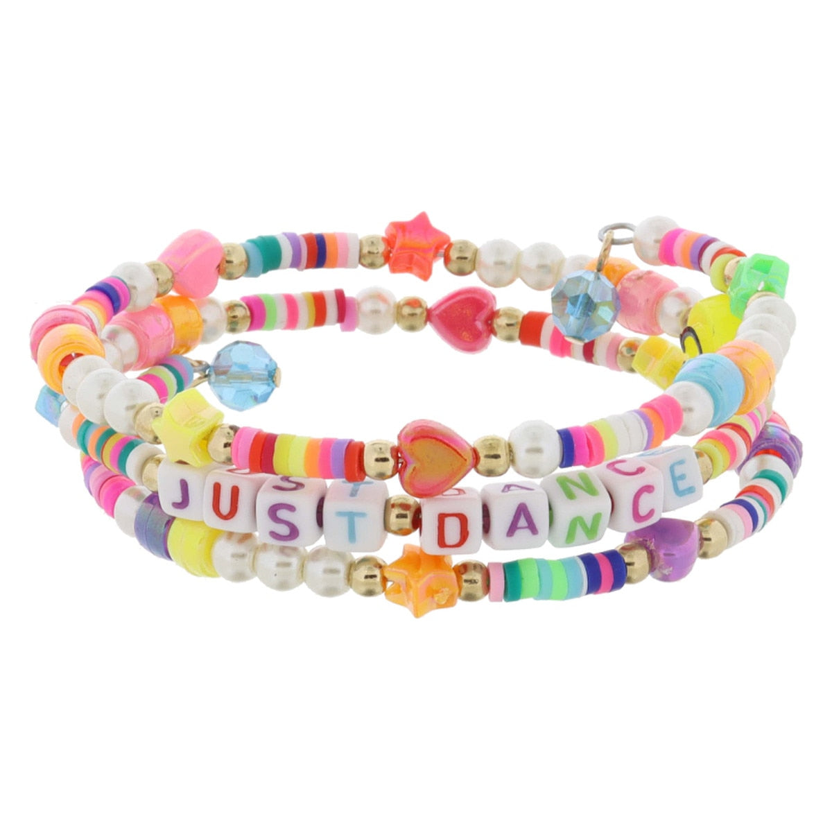 Kids Beaded Coil Bracelet Set | Just Dance