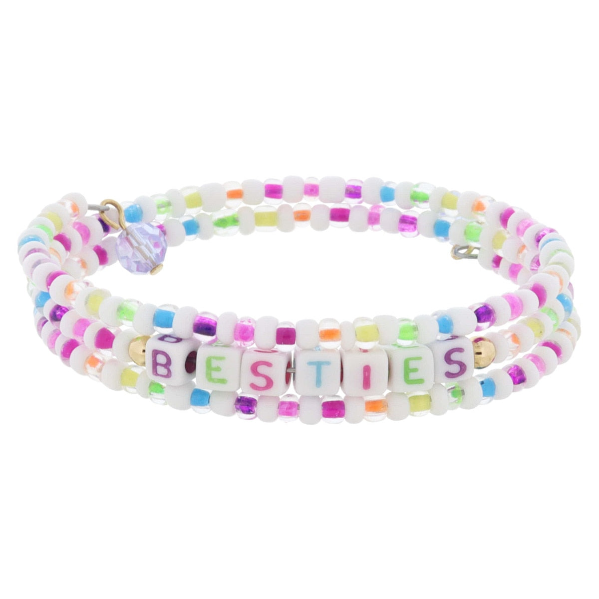 Kids Beaded Coil Bracelet Set | Besties