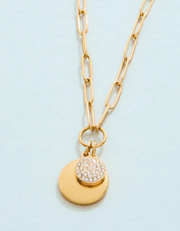 Drayton Necklace 18“ Crystal