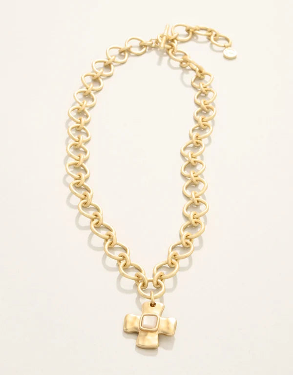 Affirmation Necklace 18” Mother-of-Pearl