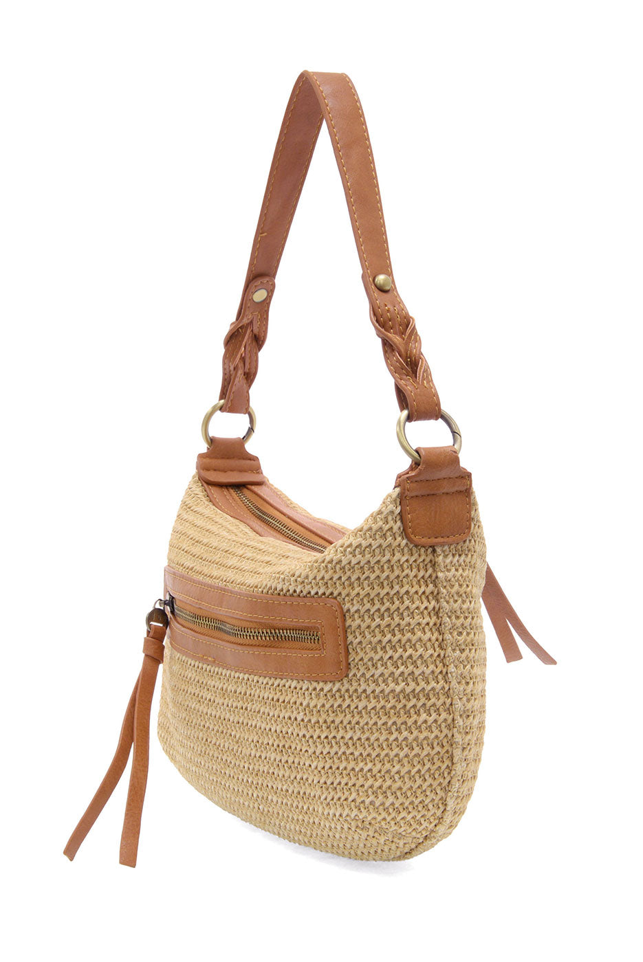 Natural Straw Effie Hobo