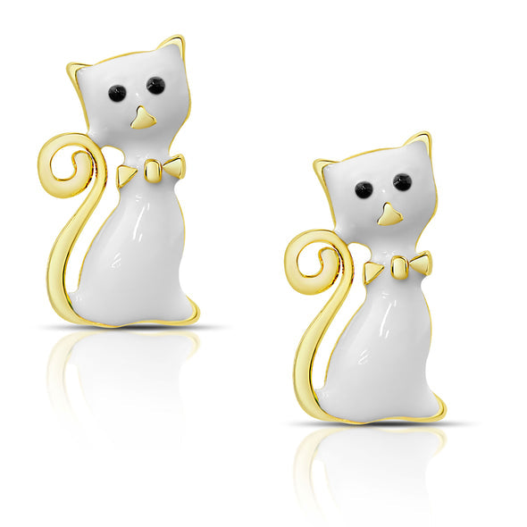 Stud Earrings - Cat