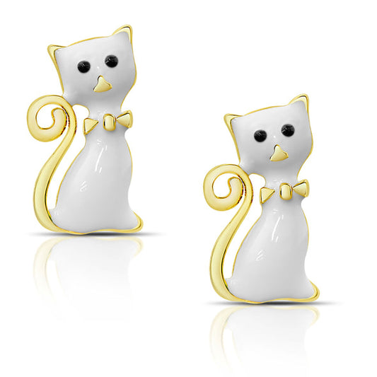Stud Earrings - Cat