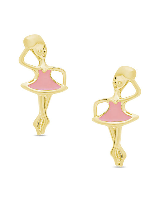 Stud Earrings | Gold | Ballerina