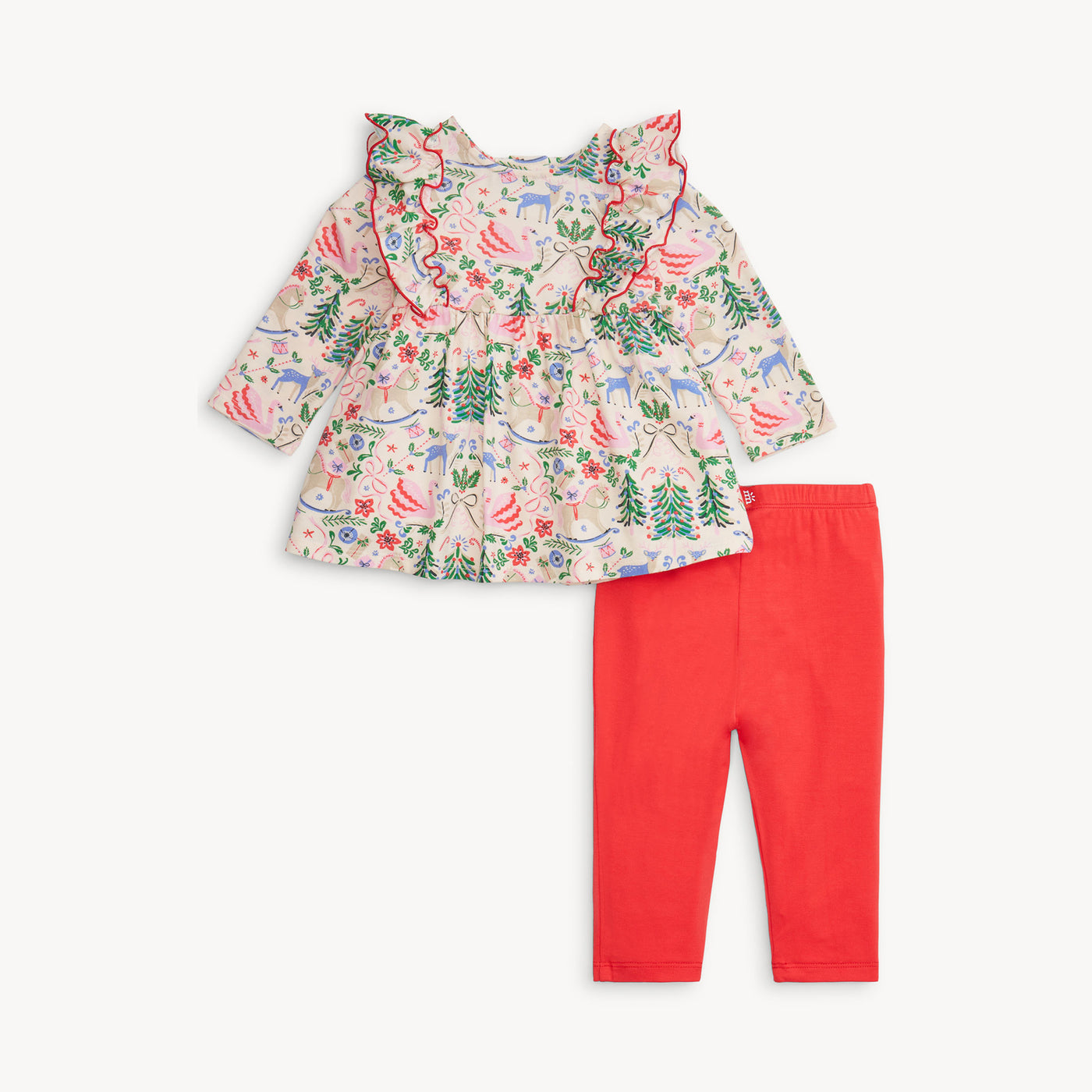 Magnetic Me Dress w/Ruffles & Leggings | Sugar Plum Dreams