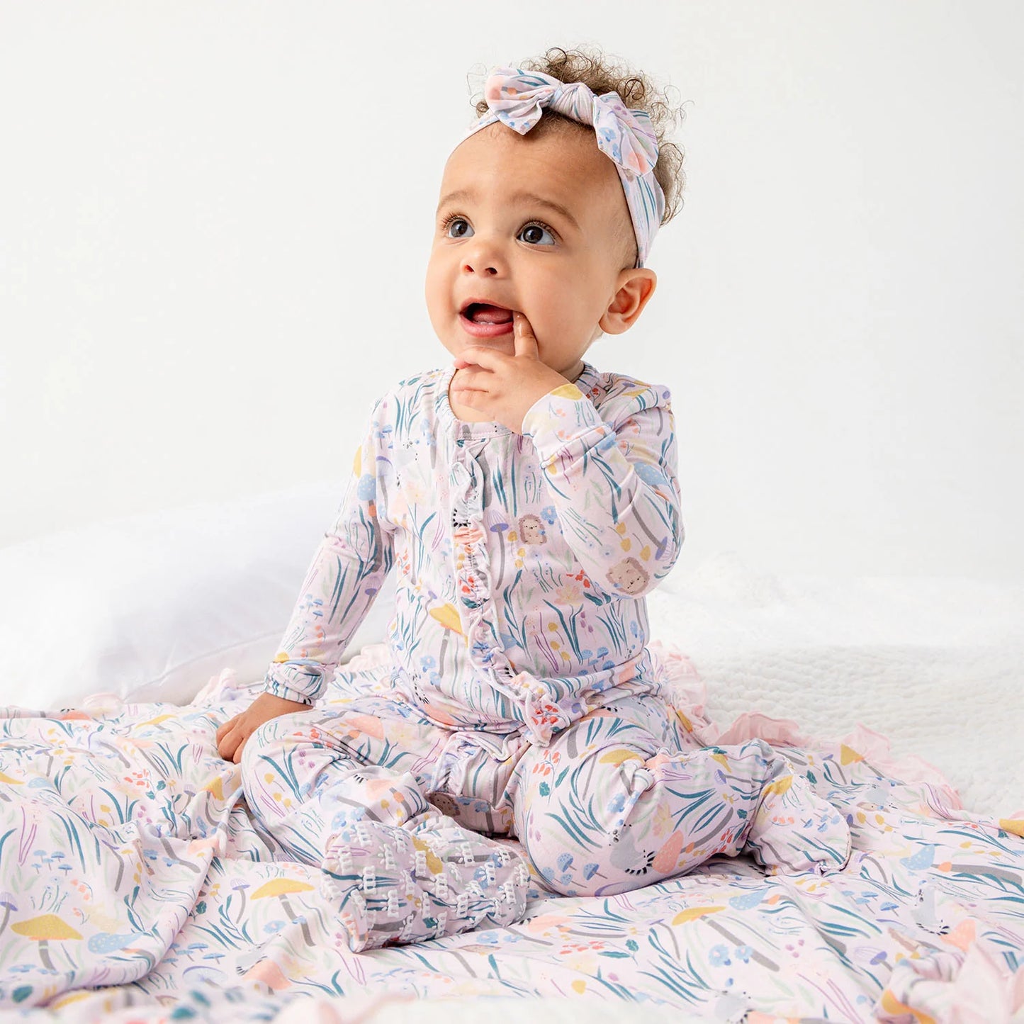Magnetic Me Footie w/Ruffle | Shroom and Bloom