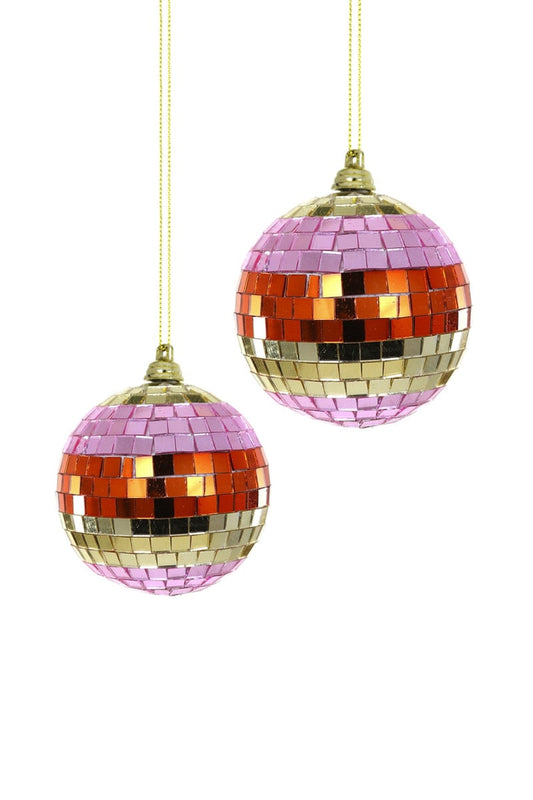 Ornament | Stripe Disco Ball | Assorted Sizes