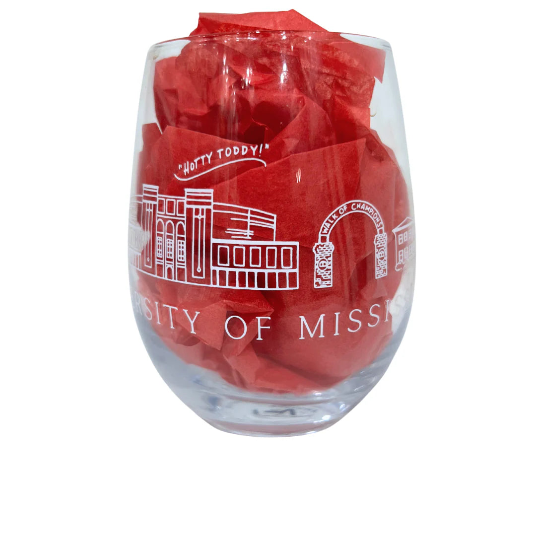 Wine Glass | Ole Miss Skyline