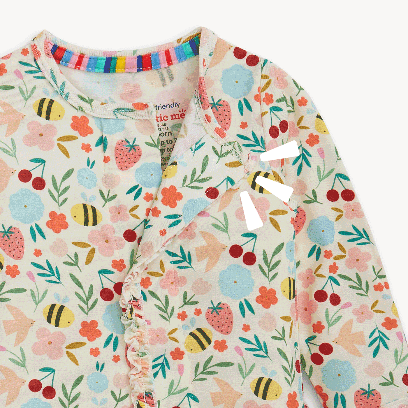 Magnetic Me Footie w/Ruffle | Honey Blossom