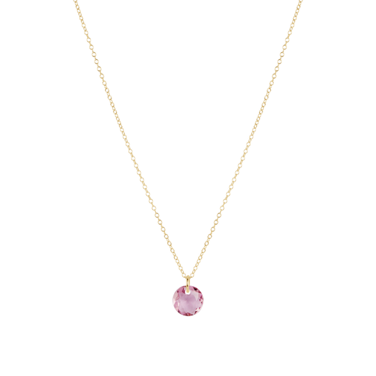 16" Necklace Gold | Reflection Small Charm | 02
