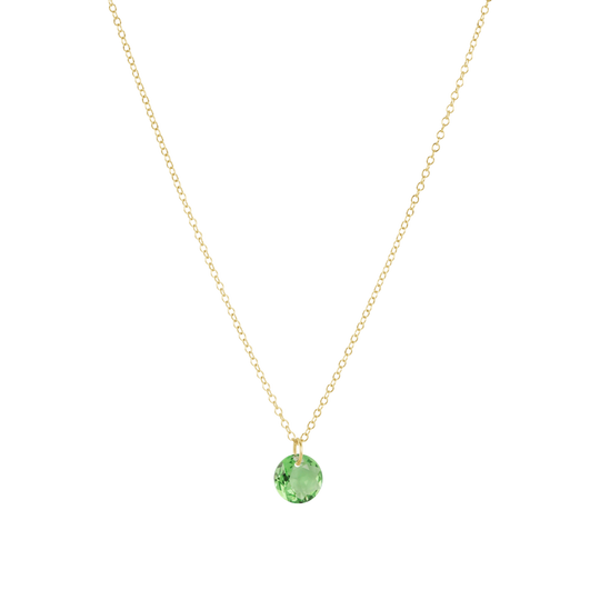 16" Necklace Gold | Reflection Small Charm | 08