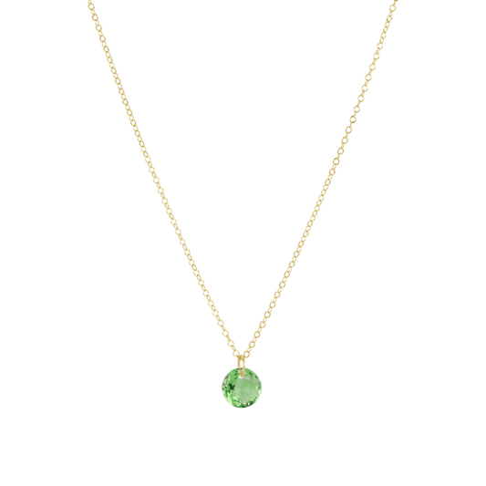 16" Necklace Gold | Reflection Small Charm | 08
