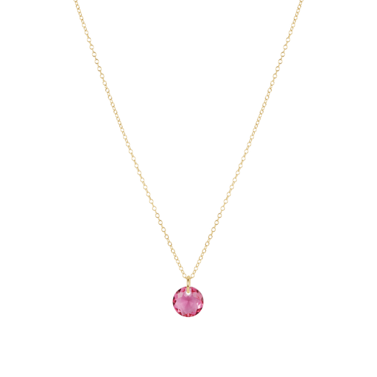 16" Necklace Gold | Reflection Small Charm | 10