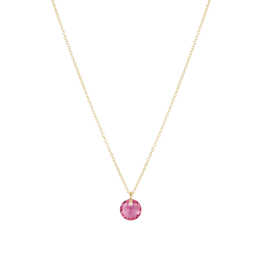 16" Necklace Gold | Reflection Small Charm | 10