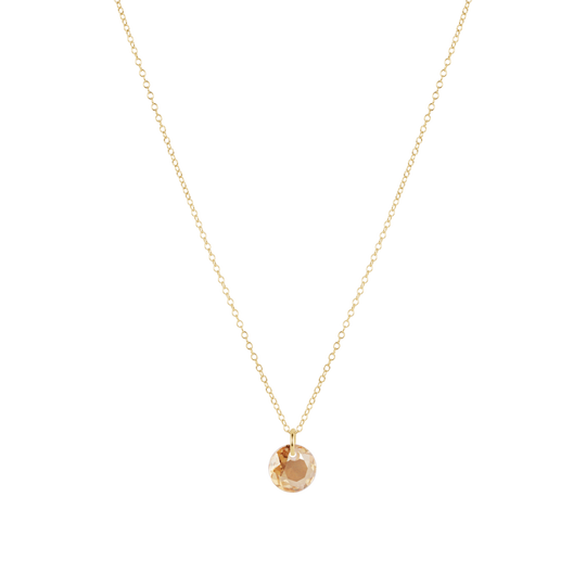 16" Necklace Gold | Reflection Small Charm | 11