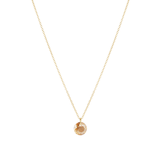 16" Necklace Gold | Reflection Small Charm | 11