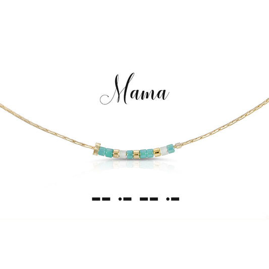 Dot and Dash Necklace - Mama
