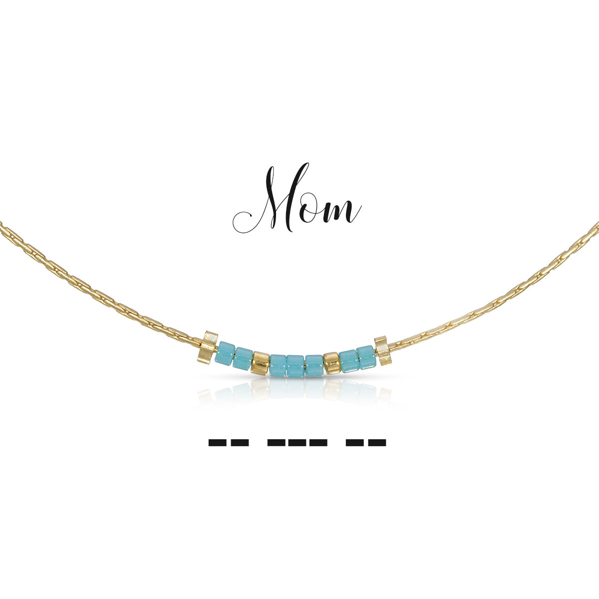 Dot and Dash Necklace - Mom