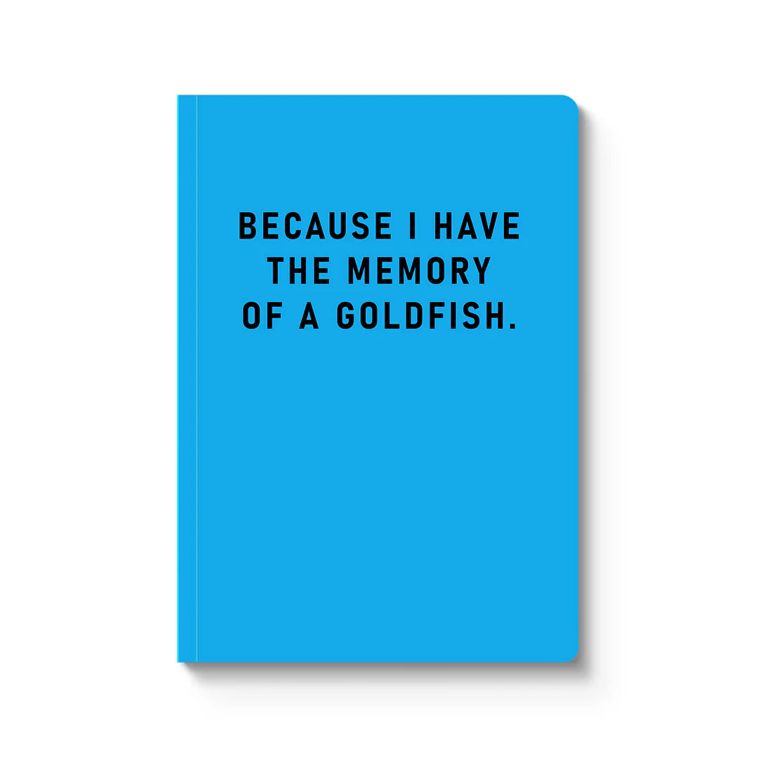 Paperback Notebook | Memory Of A Goldfish