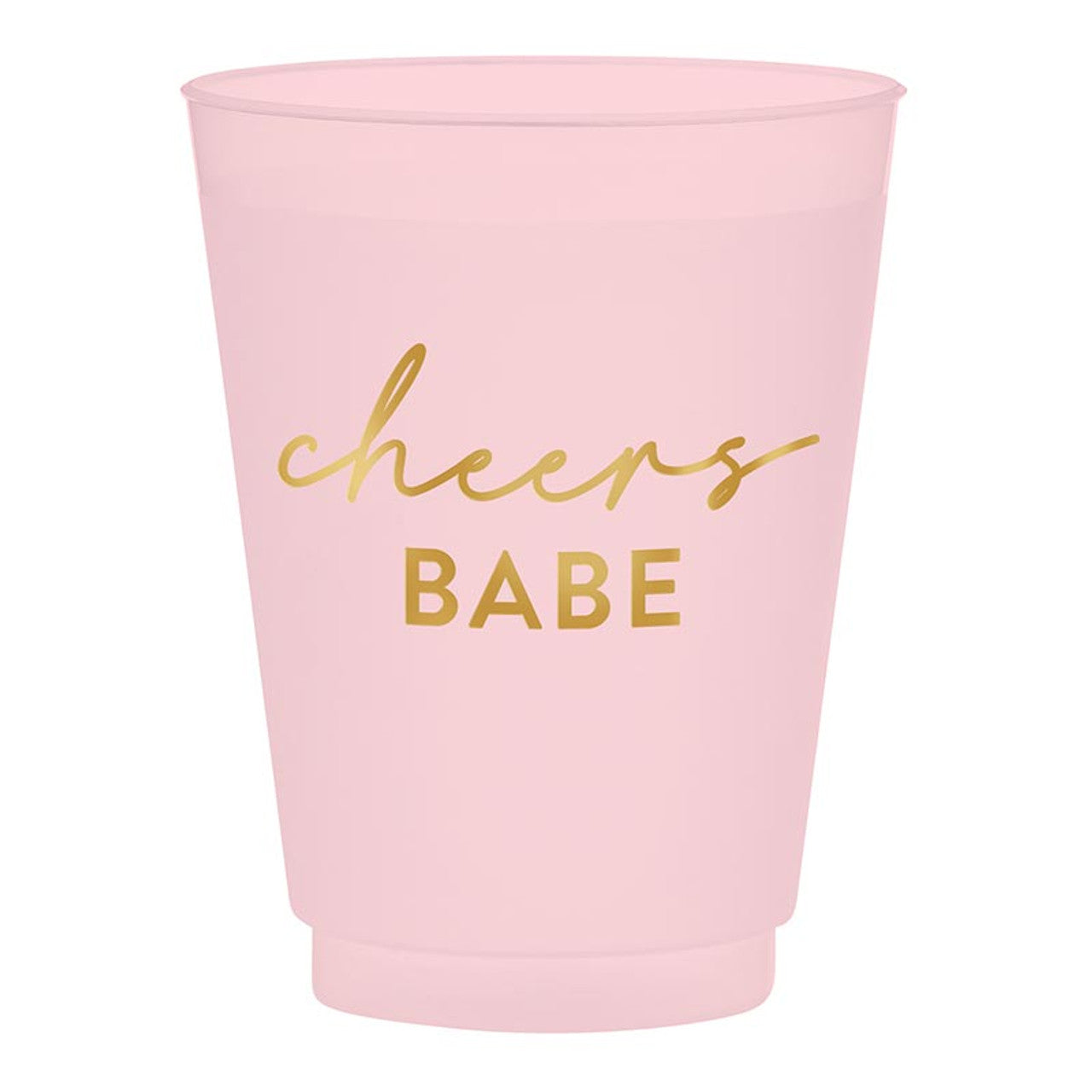 Frosted Party Cups | Cheers Babe