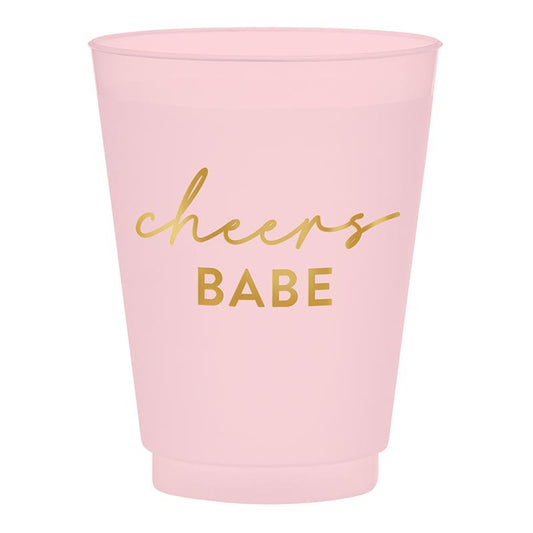 Frosted Party Cups | Cheers Babe