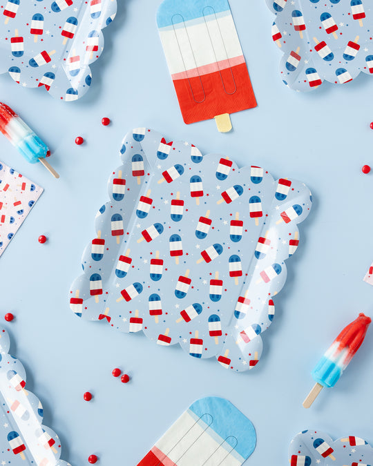 Paper Plates | Blue Popsicles