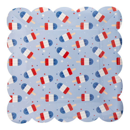 Paper Plates | Blue Popsicles