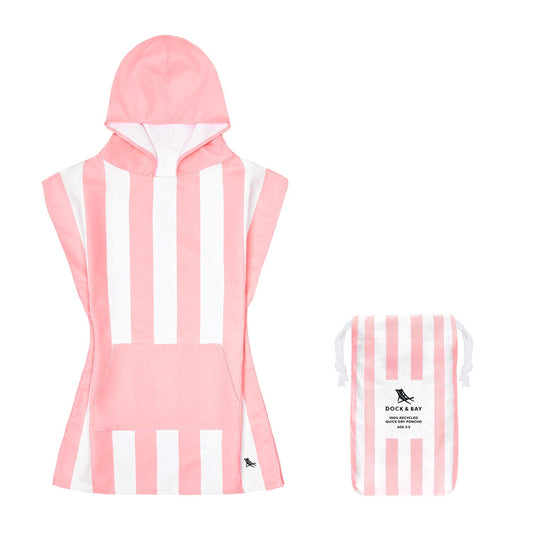 D&B Kids Quick Dry Poncho | Malibu Pink