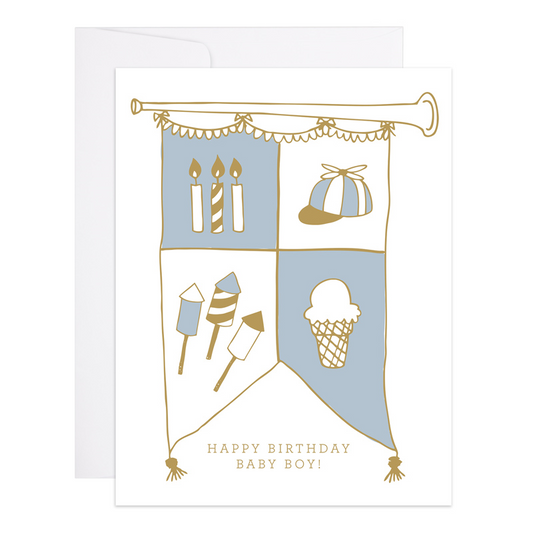 Baby Boy Birthday Card