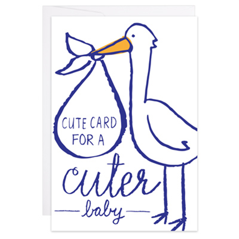 Stork Baby Card