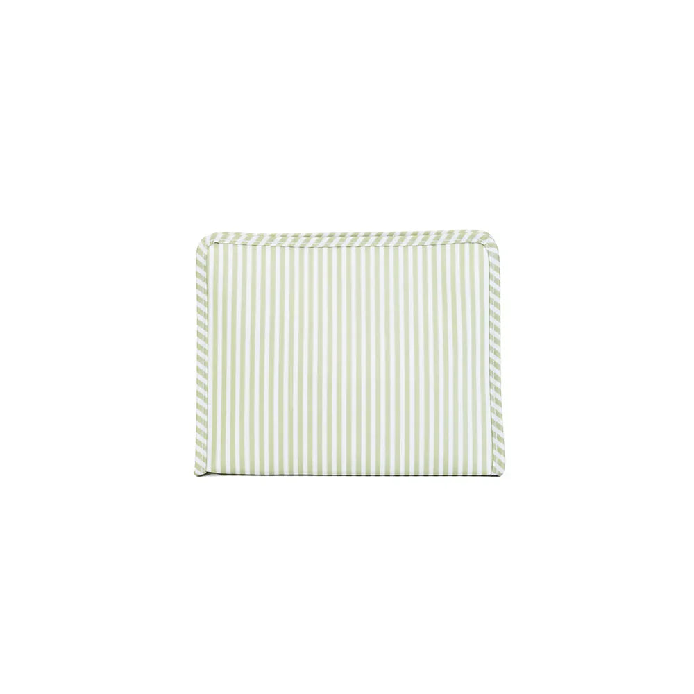 Large Roadie Zip Pouch | Pimlico Stripe Sage