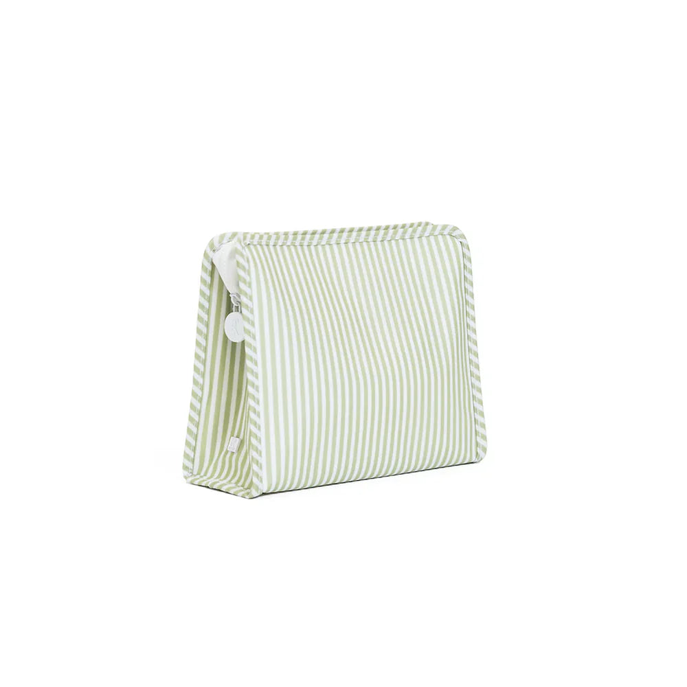 Large Roadie Zip Pouch | Pimlico Stripe Sage