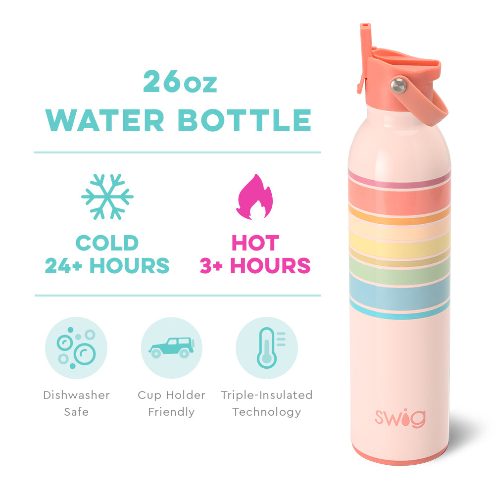 26oz Flip+Sip Water Bottle | Good Vibrations