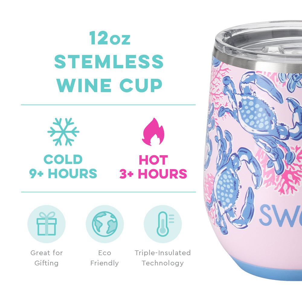 12oz Stemless Wine Cup | Get Crackin'