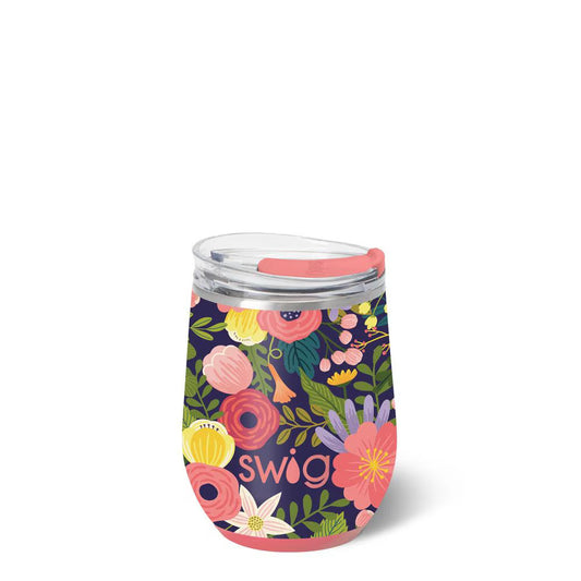 12oz Stemless Wine Cup | Secret Garden