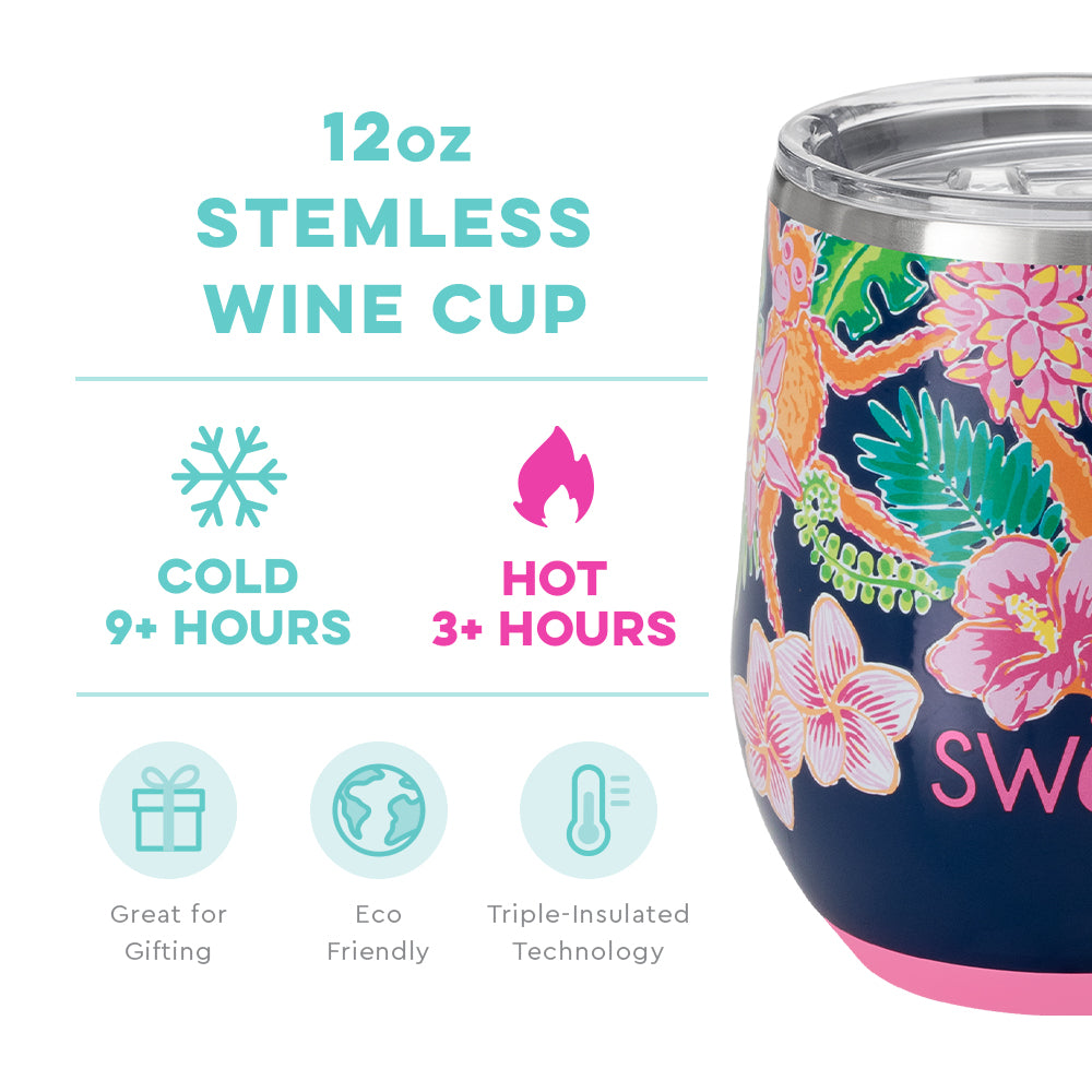 12oz Stemless Wine Cup | Jungle Gym