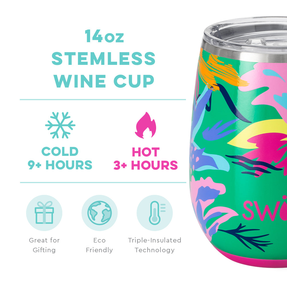 14oz Stemless Wine Cup | Paradise