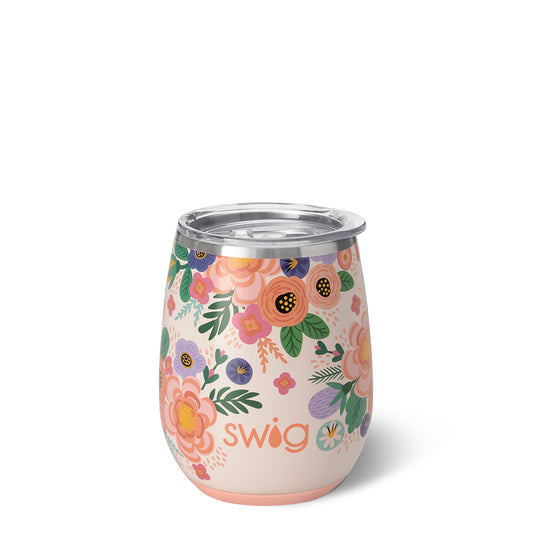 14oz Stemless Wine Cup - Full Bloom