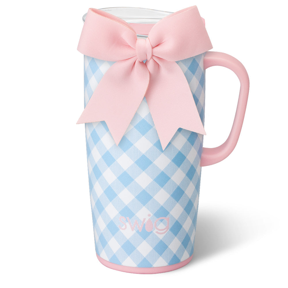 22oz Travel Mug | Gingham