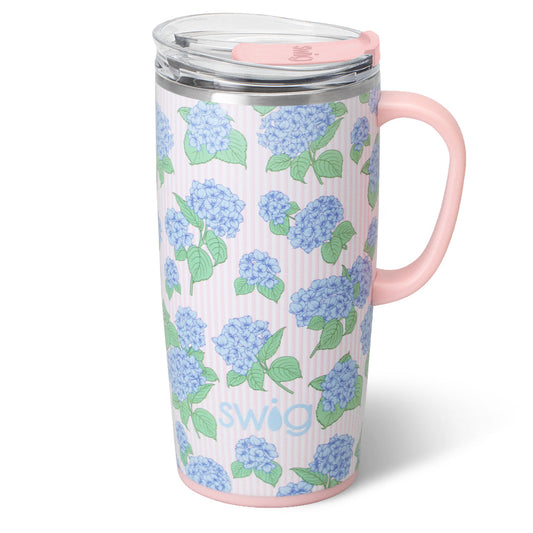 22oz Travel Mug | Hydrangeas