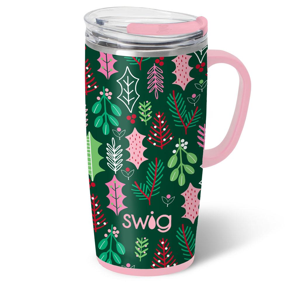 22oz Travel Mug | Merry Mistletoe